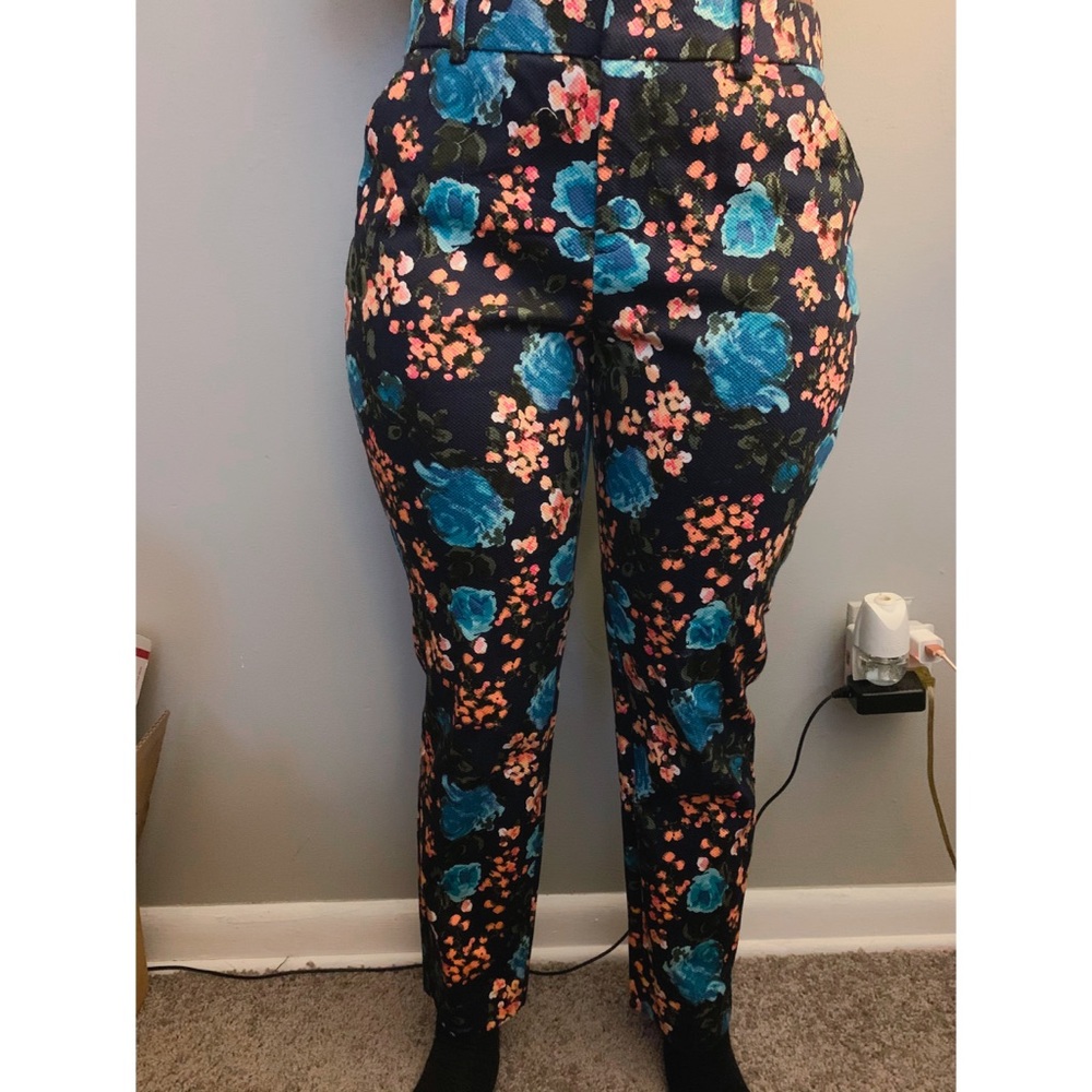 Floral ankle length pants/trouser